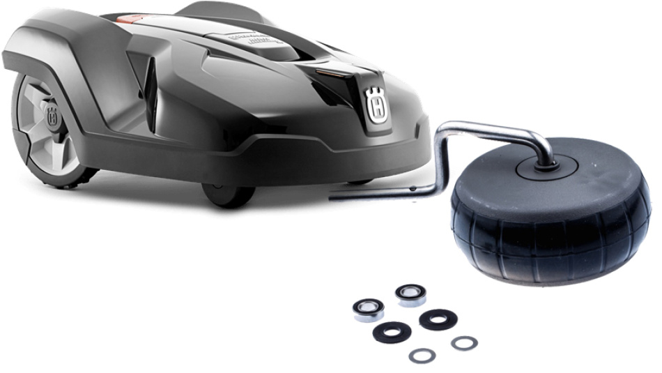 Cambia la ruota anteriore completa di cuscinetti su Automower 320, 330X, 420, 430X, 440 & 450X