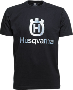 Husqvarna T-Shirt, navy - big logo nel gruppo Prodotti per lavori forestali e giardinaggio Husqvarna / Husqvarna Accessori per la protezione personale / Abbigliamento da lavoro / Accesori presso GPLSHOP (1016371)