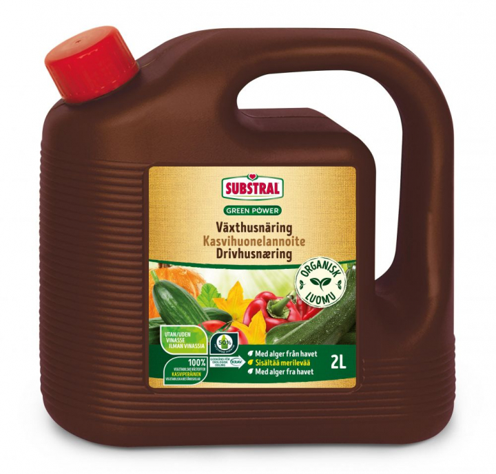 Substral Organic Greenhouse Nutrition 2L 41955 nel gruppo Prodotti per lavori forestali e giardinaggio Husqvarna / Semi di erba e Concime per prato / Coltivazione presso GPLSHOP (41955)