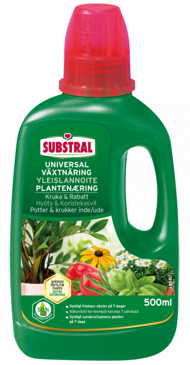 Substral Nutrizione Universale 500Ml 41957 nel gruppo Prodotti per lavori forestali e giardinaggio Husqvarna / Semi di erba e Concime per prato / Coltivazione presso GPLSHOP (41957)