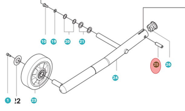Girare Perno 5010198-01 nel gruppo  presso GPLSHOP (5010198-01)
