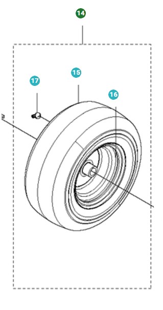 Ruota 5010823-01 nel gruppo  presso GPLSHOP (5010823-01)