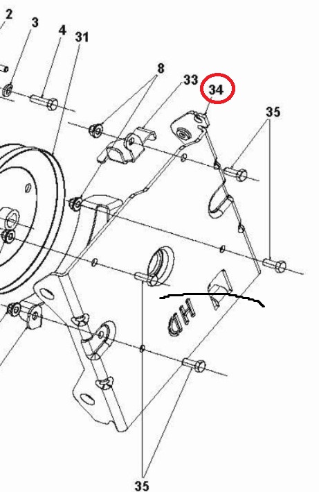 Staffa Alloggiamento Ingresso 5015954-02 nel gruppo  presso GPLSHOP (5015954-02)