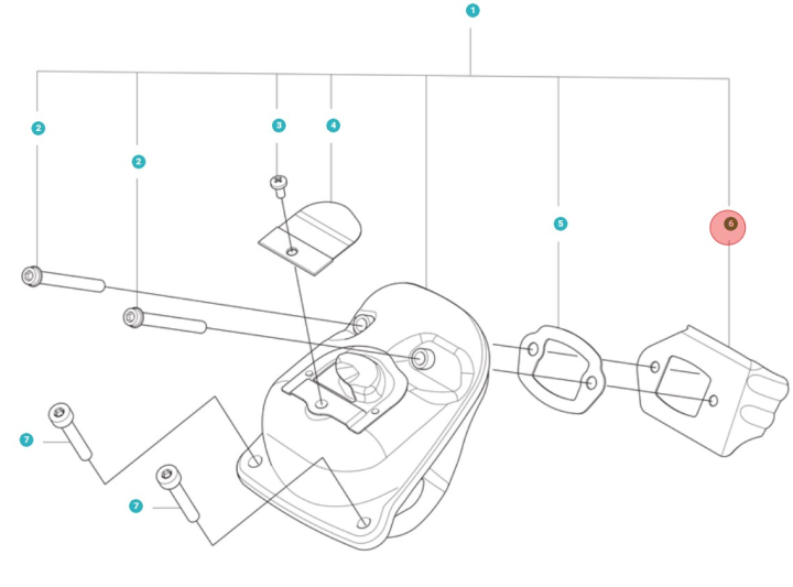 Silenziatore deflettore di calore 60C 5018145-01 nel gruppo presso GPLSHOP (5018145-01)