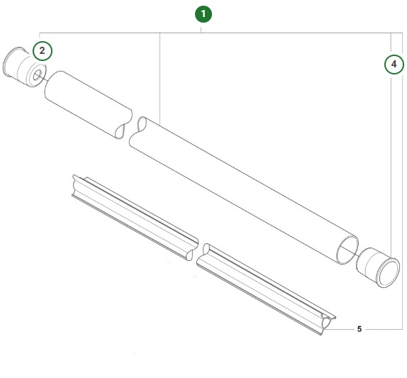 Gruppo tubo nel gruppo I Pezzi Di Ricambio / Pezzi di ricambio Decespugliatori / Pezzi di ricambio Husqvarna 535iRXT presso GPLSHOP (5019197-03)
