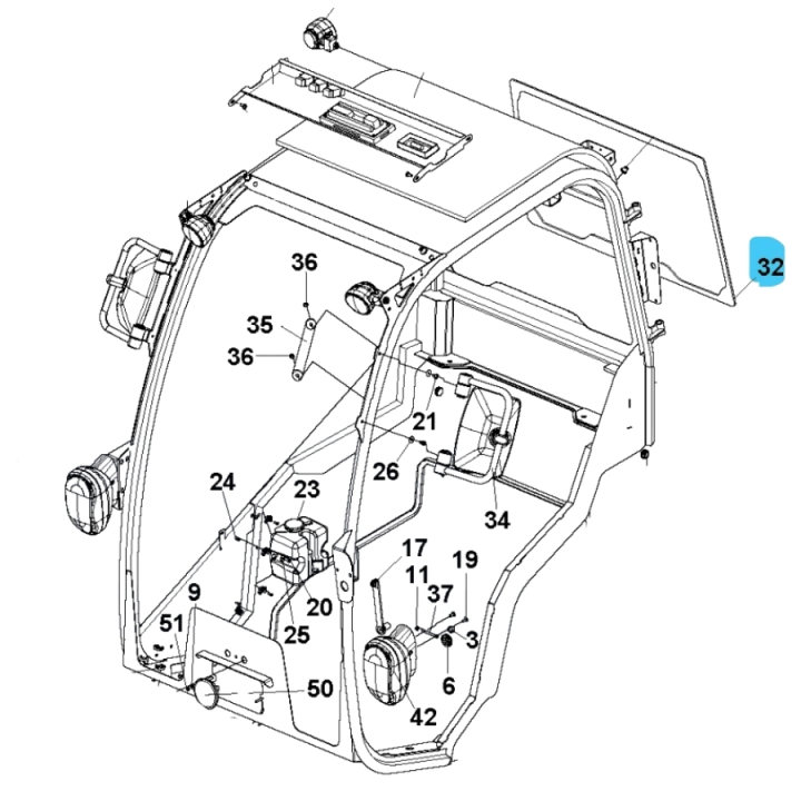 Lunotto Posteriore 5019557-01 nel gruppo  presso GPLSHOP (5019557-01)