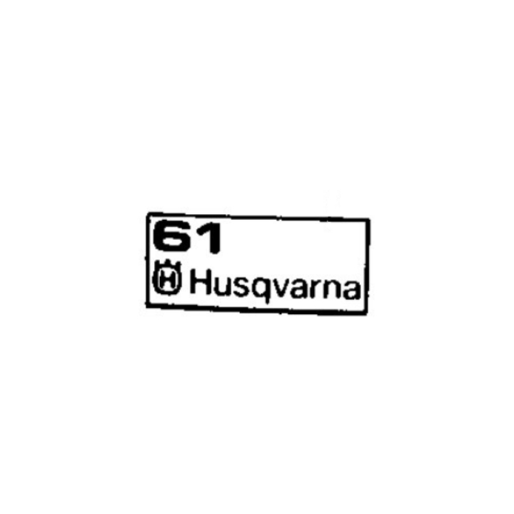 Decal Coperchio Cilindro 5036628-09 nel gruppo I Pezzi Di Ricambio / Pezzi di ricambio Motoseghe / ➤Serie 500 / Pezzi di ricambio Husqvarna 61 presso GPLSHOP (5036628-09)