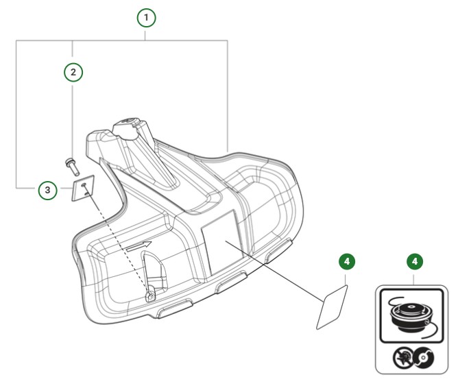 Decalcomania protezione taglierino Iec 5037429-02 nel gruppo  presso GPLSHOP (5037429-02)