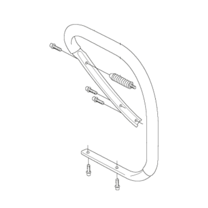 Maniglia anteriore Kpl 5039866-02 nel gruppo I Pezzi Di Ricambio / Pezzi di ricambio Motoseghe / Pezzi di ricambio Husqvarna 390XP/G presso GPLSHOP (5039866-02)