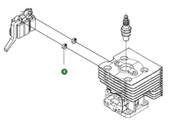 Rondella distanziatrice nel gruppo I Pezzi Di Ricambio / Pezzi di ricambio Soffiatori / Pezzi di ricambio Husqvarna 530BT presso GPLSHOP (5041186-01)