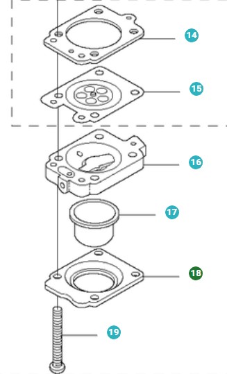 Alloggiamento nel gruppo I Pezzi Di Ricambio / Pezzi di ricambio Soffiatori / Pezzi di ricambio Husqvarna 580BTS presso GPLSHOP (5067410-01)