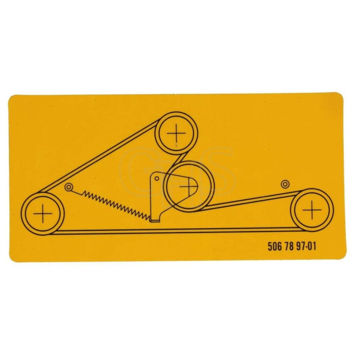 Decalcomania nel gruppo I Pezzi Di Ricambio / Pezzi di ricambio Jonsered Rider / Pezzi di ricambio Jonsered FR 2113 MA presso GPLSHOP (5067897-01)