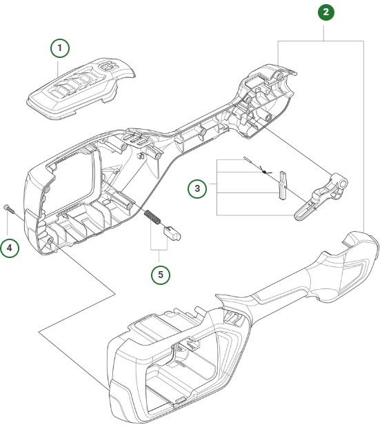 Alloggiamento L&R Ass 5299060-01 nel gruppo I Pezzi Di Ricambio / Pezzi di ricambio Decespugliatori / Pezzi di ricambio Husqvarna 215iL presso GPLSHOP (5299060-01)
