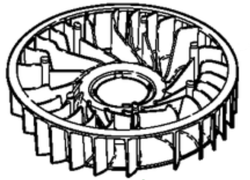 Ruota Della Ventola nel gruppo I Pezzi Di Ricambio / Pezzi di ricambio Gräsklippare / Pezzi di ricambio till Motorer / Pezzi di ricambio Kohler SV590-0021 presso GPLSHOP (5310295-76)