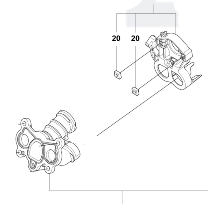 Gruppo tubo di ingresso Raven Standard 5311107-01 nel gruppo  presso GPLSHOP (5311107-01)