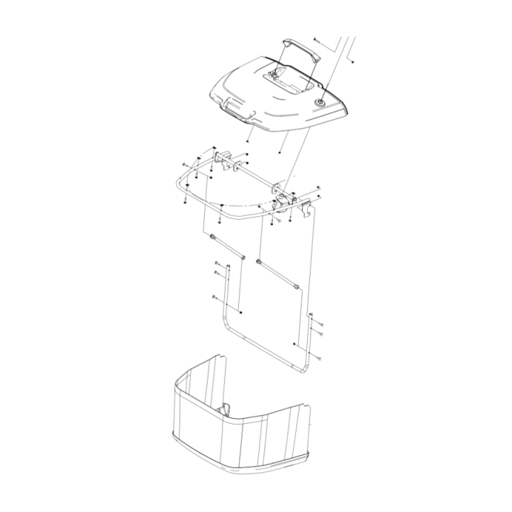Sacco per erba Assy nel gruppo I Pezzi Di Ricambio / Pezzi di ricambio Trattorini tagliaerba / Pezzi di ricambio Husqvarna TC 114 presso GPLSHOP (5311482-08)