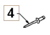 Rivetto 5321284-15 nel gruppo I Pezzi Di Ricambio / Pezzi di ricambio Husqvarna Spazzaneve / Pezzi di ricambio Husqvarna ST430T presso GPLSHOP (5321284-15)