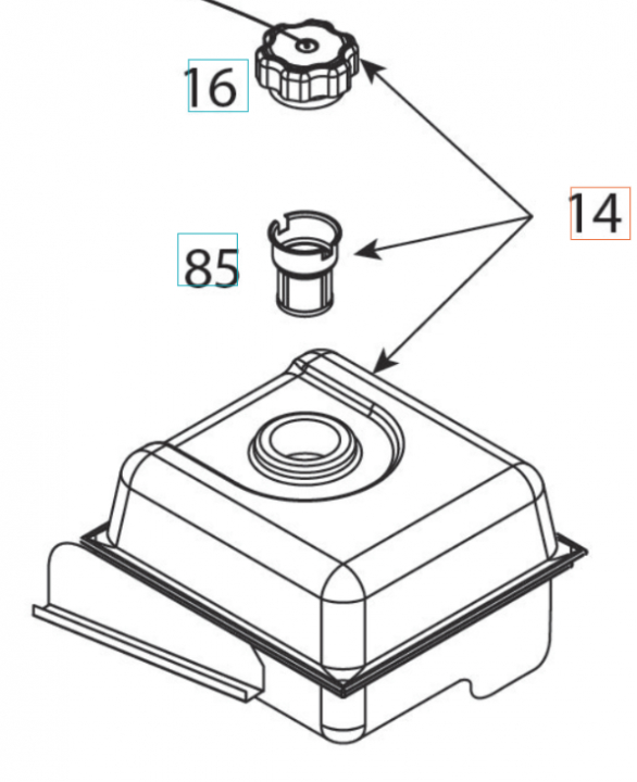 Serbatoio di carburante 5324348-89 nel gruppo  presso GPLSHOP (5324348-89)