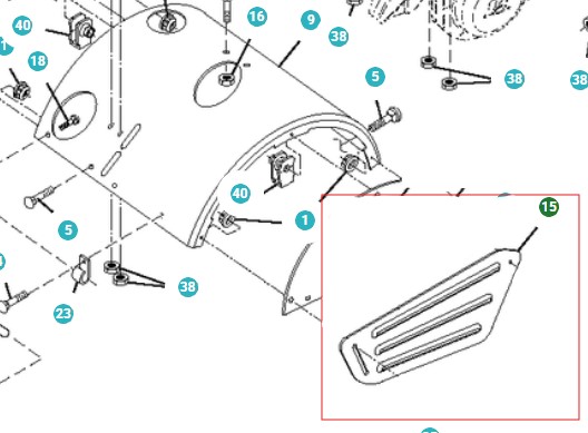 Schermo, Destra 5324404-50 nel gruppo  presso GPLSHOP (5324404-50)