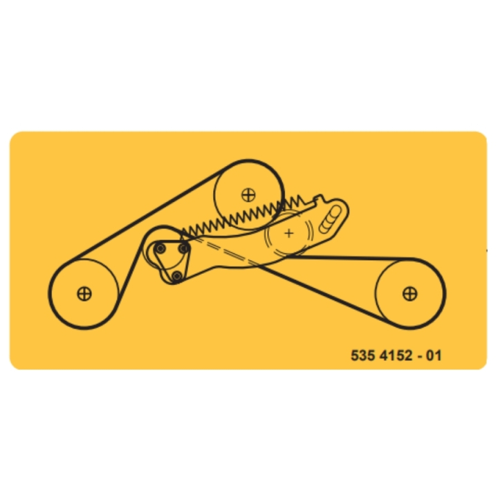 Adesivo Tensionamento della cinghia nel gruppo  presso GPLSHOP (5354152-01)