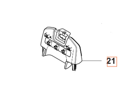 Alloggiamento Ponte Cs Nera nel gruppo I Pezzi Di Ricambio Robotizzati / Pezzi di ricambio Husqvarna Automower® 410XE Nera / Automower 410XE Nera - 2024 presso GPLSHOP (5356006-01)