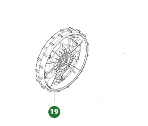 Ruota motrice Gardena Sileno Max, Sileno Free nel gruppo I Pezzi Di Ricambio Robot Tagliaerba / Pezzi di ricambio Gardena Smart Sileno Max / Gardena Smart Sileno Max - 2025 presso GPLSHOP (5368017-01)