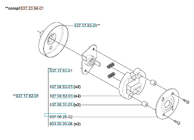 Kit Accoppiamento 240F, 240R, GR41, GR50, RS44 nel gruppo  presso GPLSHOP (5372394-01)