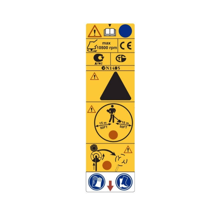 Decalcomania 5372947-03 nel gruppo I Pezzi Di Ricambio / Pezzi di ricambio Decespugliatori / ➤Serie 300 / Pezzi di ricambio Husqvarna 343R presso GPLSHOP (5372947-03)