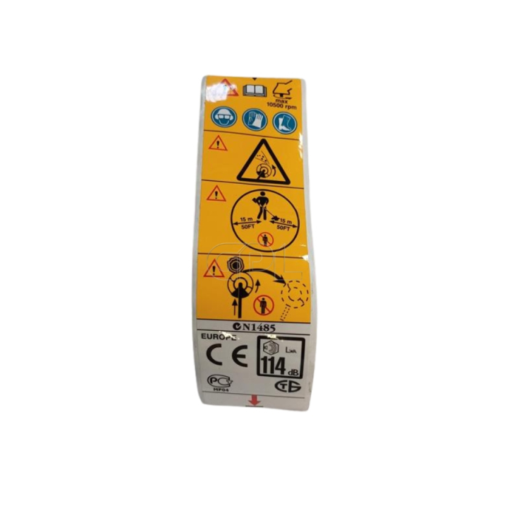 Decalcomania 5372947-06 nel gruppo I Pezzi Di Ricambio / Pezzi di ricambio Decespugliatori / Pezzi di ricambio Husqvarna 250RX presso GPLSHOP (5372947-06)