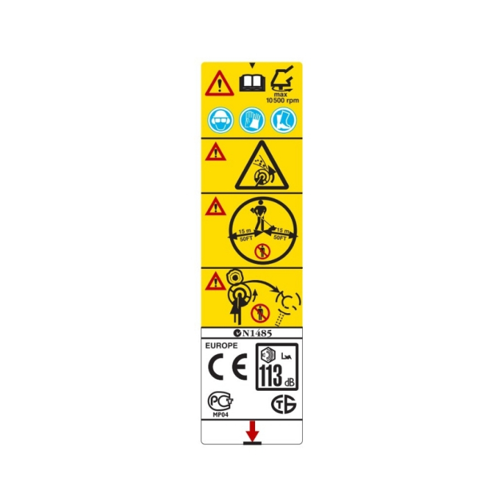 Decal nel gruppo I Pezzi Di Ricambio / Pezzi di ricambio Decespugliatori / ➤Serie 300 / Pezzi di ricambio Husqvarna 355RX presso GPLSHOP (5372947-10)