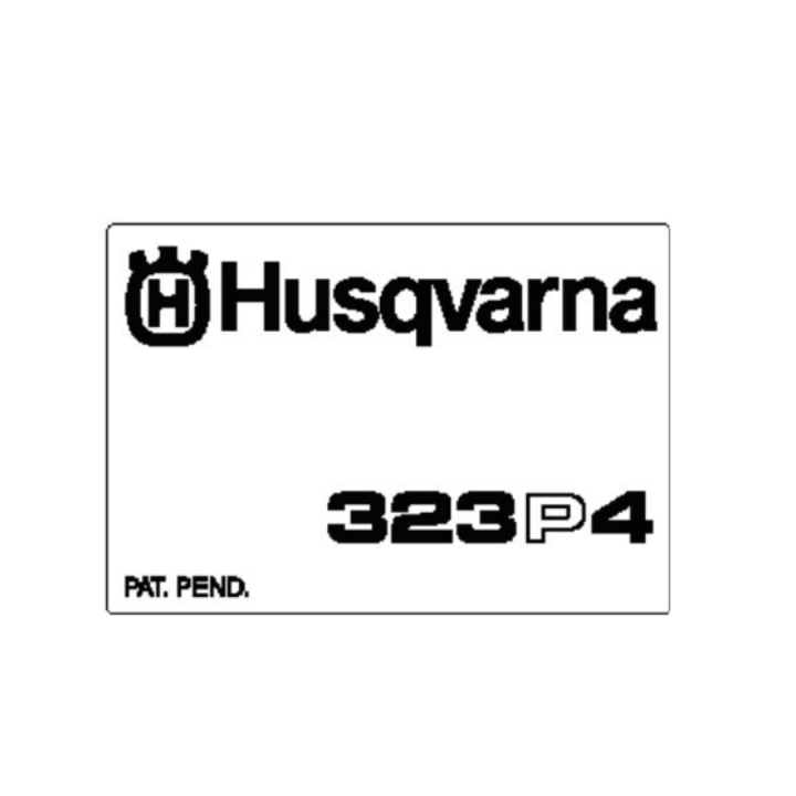 App Avviamento Adesivo 5373534-10 nel gruppo I Pezzi Di Ricambio / Pezzi di ricambio Motoseghe / ➤Serie 300 / Pezzi di ricambio Husqvarna 323P4 presso GPLSHOP (5373534-10)