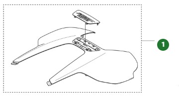 Coperchio superiore Automower 430V Nera nel gruppo I Pezzi Di Ricambio Robot Tagliaerba / Pezzi di ricambio Husqvarna Automower® 430V Nera presso GPLSHOP (5401969-01)