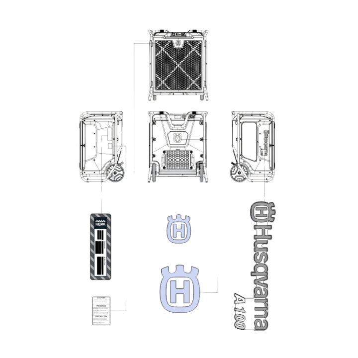 Kit di 100 decalcomanie nel gruppo presso GPLSHOP (5402314-01)