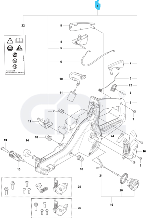 Serbatoio carburante 564XPG nel gruppo  presso GPLSHOP (5405295-01)