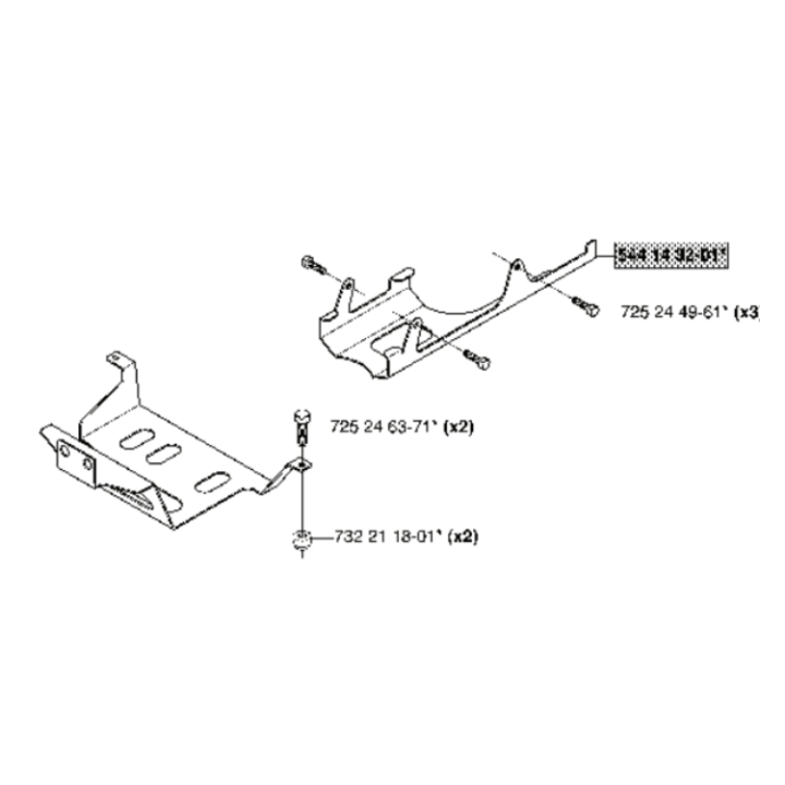 Imposta Hasplåt nel gruppo I Pezzi Di Ricambio / Pezzi di ricambio Rider / Pezzi di ricambio Husqvarna Rider 13 AWD presso GPLSHOP (5440693-03)