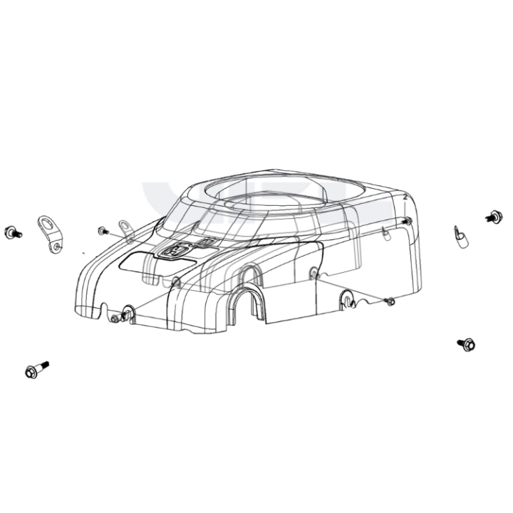 Copertura della ventola nel gruppo I Pezzi Di Ricambio / Pezzi di ricambio Rider presso GPLSHOP (5460295-01)