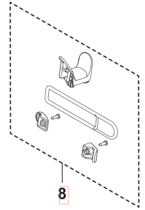 Kit ganci per cavi 5460921-01 nel gruppo I Pezzi Di Ricambio / Pezzi di ricambio Idropulitrici / Pezzi di ricambio Husqvarna PW240 presso GPLSHOP (5460921-01)