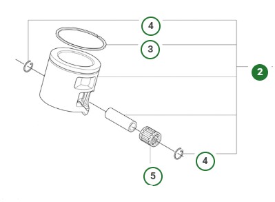 Pistone Husqvarna 560 XPG Mark II, 562 XPG Mark II nel gruppo  presso GPLSHOP (5461080-04)