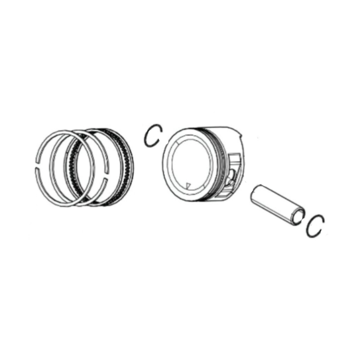 Kit pistone 5464900-01 nel gruppo I Pezzi Di Ricambio / Ricambi per Motozappe Husqvarna / Pezzi di ricambio Husqvarna TF120 presso GPLSHOP (5464900-01)