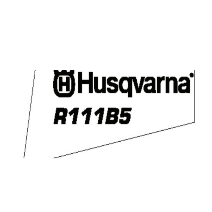 Decalcomania Husqvarna R111B5 nel gruppo I Pezzi Di Ricambio / Pezzi di ricambio Rider / Pezzi di ricambio Husqvarna Rider 111B5 presso GPLSHOP (5752531-02)