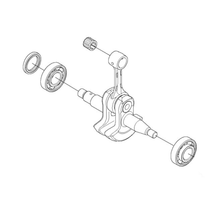 Albero Motore Kpl 5755452-16 nel gruppo I Pezzi Di Ricambio / Pezzi di ricambio Motoseghe / ➤Serie 500 / Pezzi di ricambio Husqvarna 556 presso GPLSHOP (5755452-16)