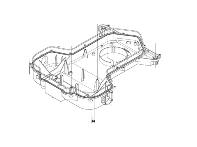 CHASSI LOWER KIT nel gruppo I Pezzi Di Ricambio Robot Tagliaerba / Pezzi di ricambio Husqvarna Automower® 265 ACX / Automower 265 ACX - 2015 presso GPLSHOP (5759439-02)