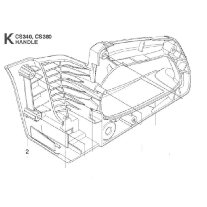 Maniglia Posteriore 5760255-01 nel gruppo  presso GPLSHOP (5760255-01)