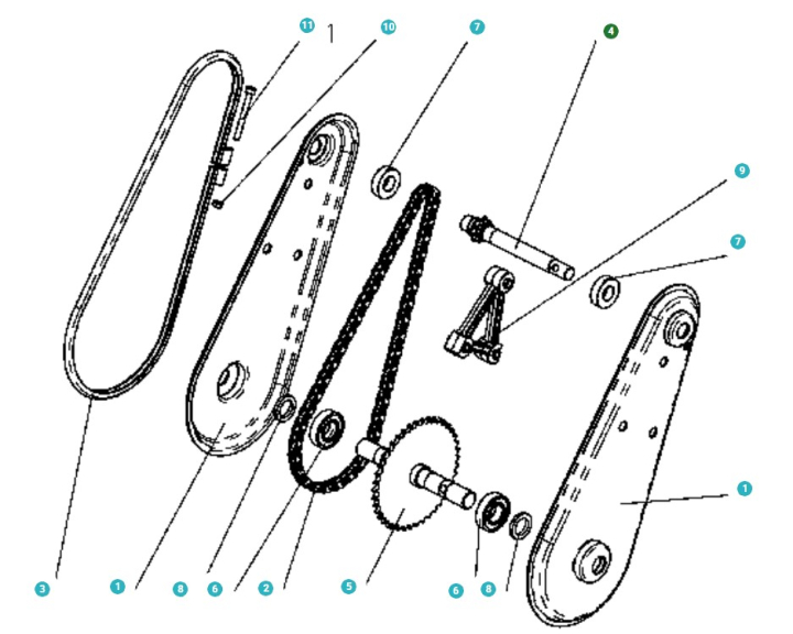 Spalla 5775222-01 nel gruppo I Pezzi Di Ricambio / Ricambi per Motozappe Husqvarna / Pezzi di ricambio Husqvarna TF120 presso GPLSHOP (5775222-01)