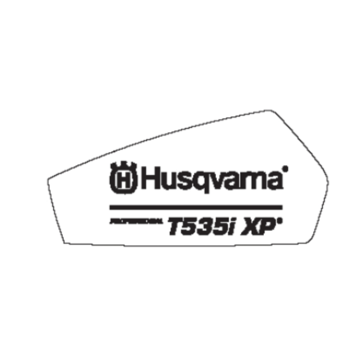 Decalcomania Prodotto T535I Xp 5782290-02 nel gruppo I Pezzi Di Ricambio / Pezzi di ricambio Motoseghe / Pezzi di ricambio Husqvarna T535i XP presso GPLSHOP (5782290-02)