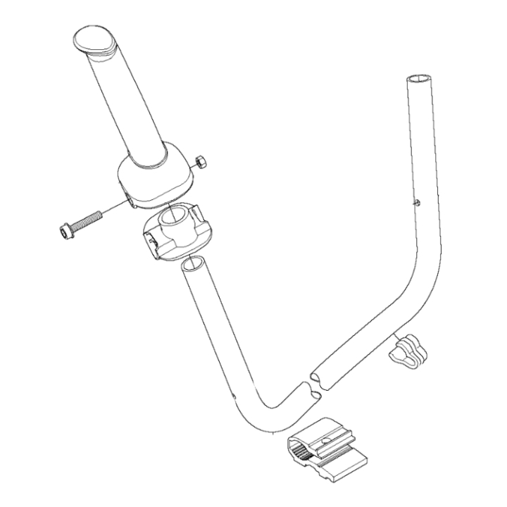 Manubrio Completo Soft Handle 5782482-01 nel gruppo I Pezzi Di Ricambio / Pezzi di ricambio Decespugliatori / Pezzi di ricambio Husqvarna 525RX/T presso GPLSHOP (5782482-01)