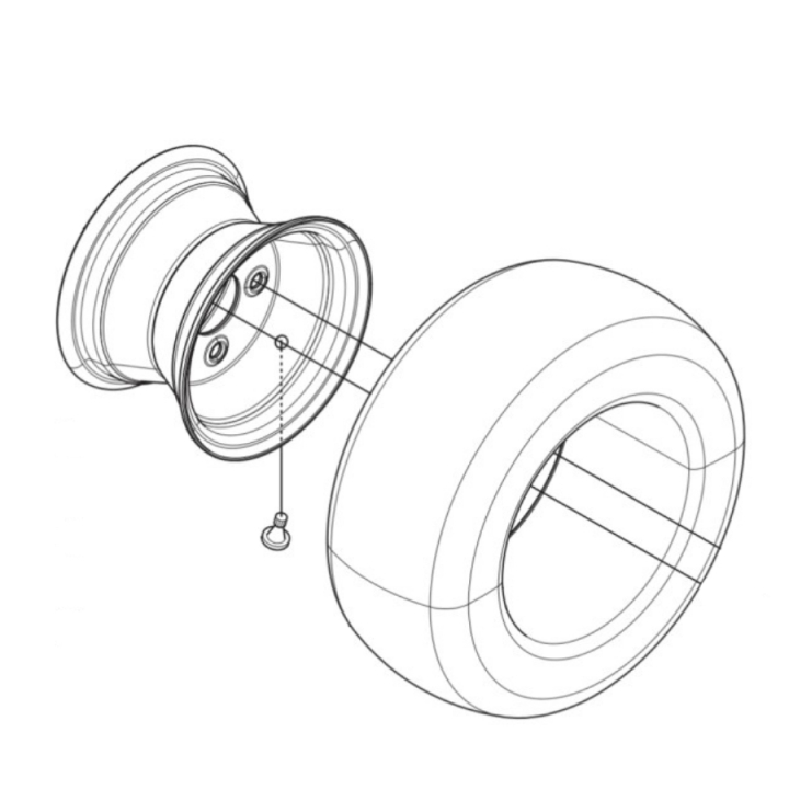 Gruppo ruota nel gruppo I Pezzi Di Ricambio / Pezzi di ricambio Rider / Pezzi di ricambio Husqvarna Rider 422 TS AWD presso GPLSHOP (5806303-02)