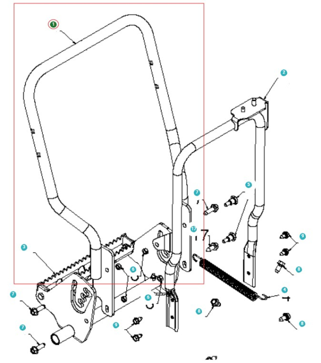 Maniglia Kpl 5807504-02 nel gruppo presso GPLSHOP (5807504-02)