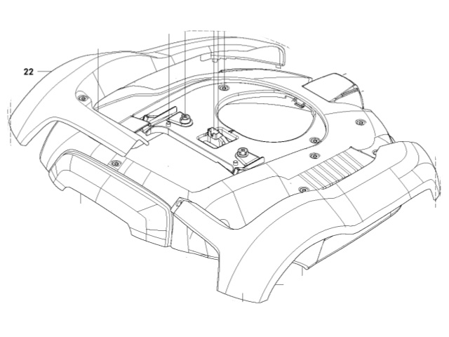 Carrozza R160 nel gruppo I Pezzi Di Ricambio Robotizzati / Pezzi di ricambio Gardena R160 / Gardena R160 - 2015 presso GPLSHOP (5807796-01)