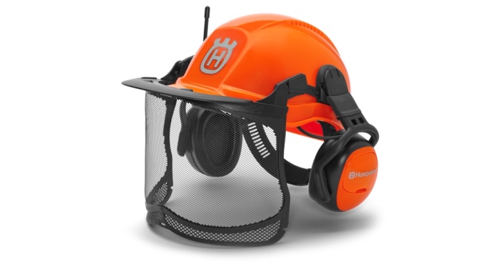 Elmetto forestale Husqvarna Functional - Fm radio nel gruppo Prodotti per lavori forestali e giardinaggio Husqvarna / Husqvarna Accessori per la protezione personale / Elmetto forestale presso GPLSHOP (5810407-01)